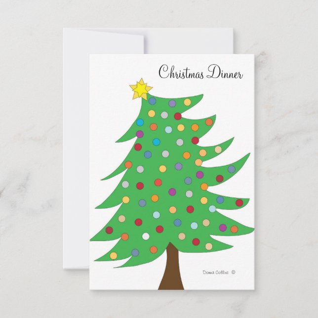 Einladung Weihnachtsessen (Vorderseite)
