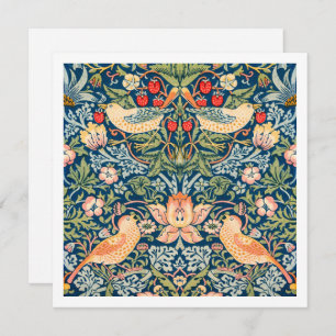 EINLADUNG: WILLIAM MORRIS : STRAWBERRY THIEVES EINLADUNG