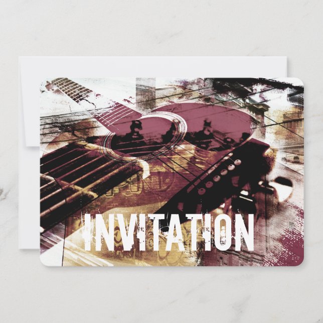 Einladung zu Akustikgitarre-Jazz (Vorderseite)