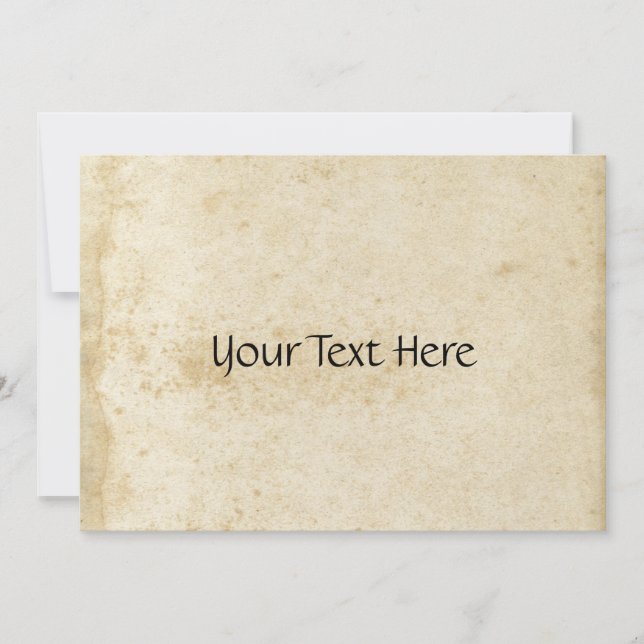 Einladung zu altgefestigten Papieren (Vorderseite)