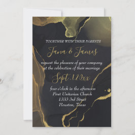 Einladung zu Black & Gold Marble