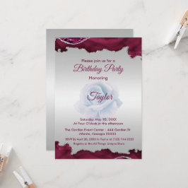 Einladung zu Burgund und Silver Birthday