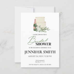 Einladung zu Champagner & Cake Bridal Dusche