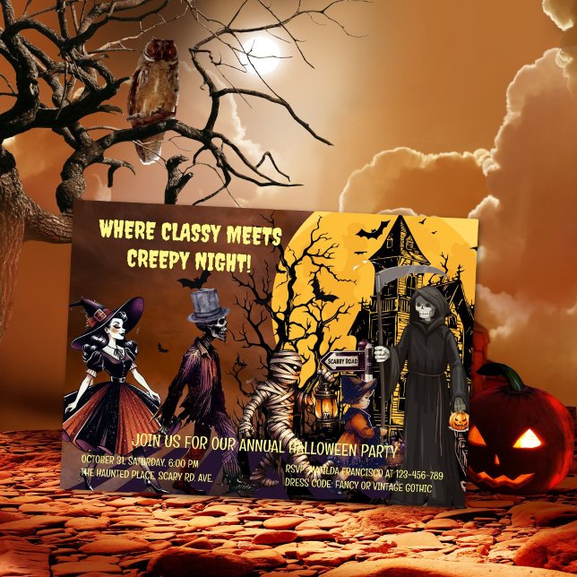 Einladung zu Creepy Fun Halloween-Party (Von Creator hochgeladen)