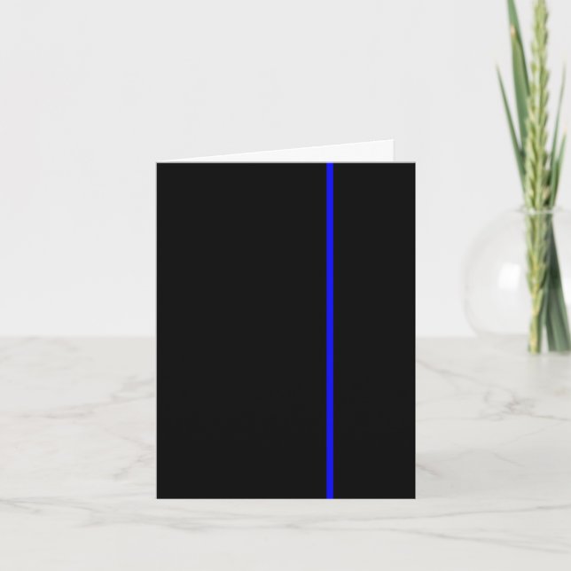 Einladung zu dünner blauer Linie (Vorderseite)