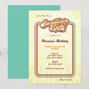 Einladung zu einem Abend der Siebziger