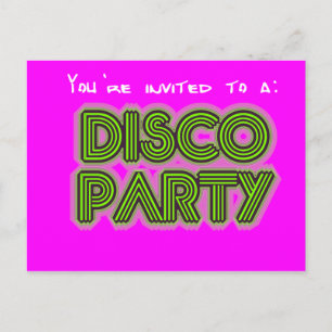 Einladung zu einem Disco-Party