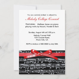 Einladung zu einem eleganten klassischen Musikkonz