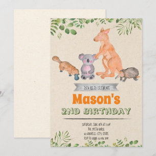 Einladung zu einem Geburtstag von Australiern