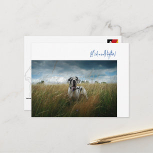 Einladung zu einem großartigen Dane-Walk Postkarte