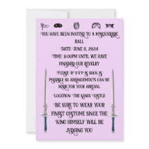 Einladung zu einem Maskenball