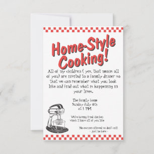 Einladung zu einem viel benötigten Familienessen