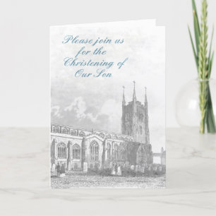 Einladung zu einem Weihnachten für einen Jungen.