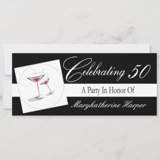 Einladung zu einer 50. Geburtstagsparty