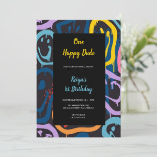 Einladung zu einer Happy Typ Geburtstagsfeier