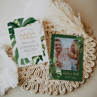 Einladung zu einer Hochzeit am tropischen Strand