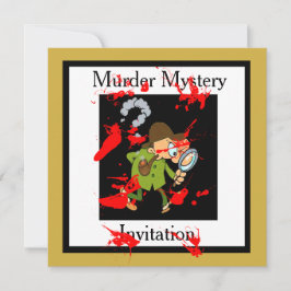 EINLADUNG ZU EINER KRIMI-WOCHENENDEN-KARTE