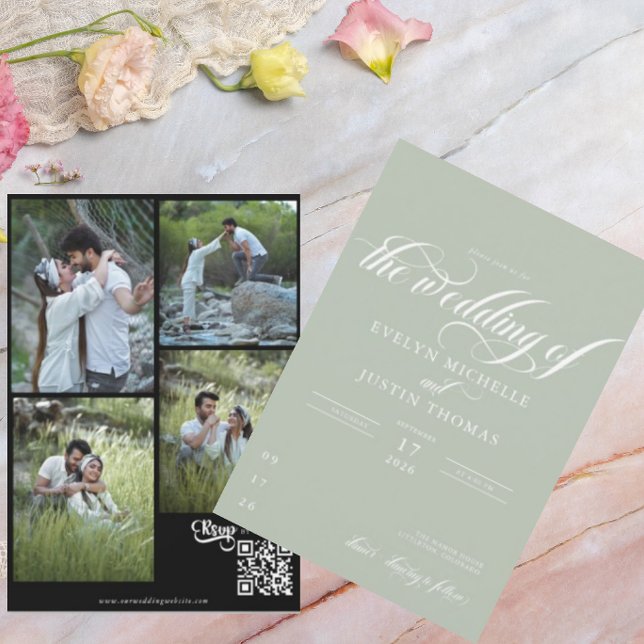 Einladung zu einer Minimalskripthochzeit (Von Creator hochgeladen)