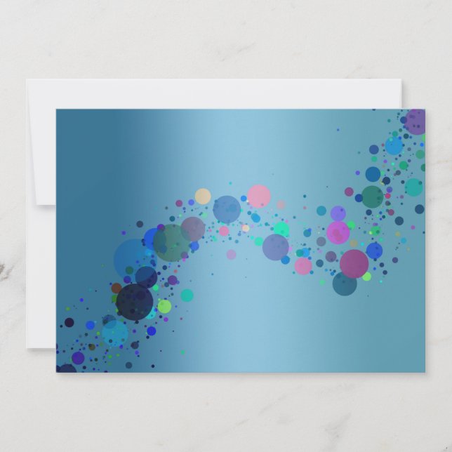 Einladung zu farbenfrohen Spots (Vorderseite)