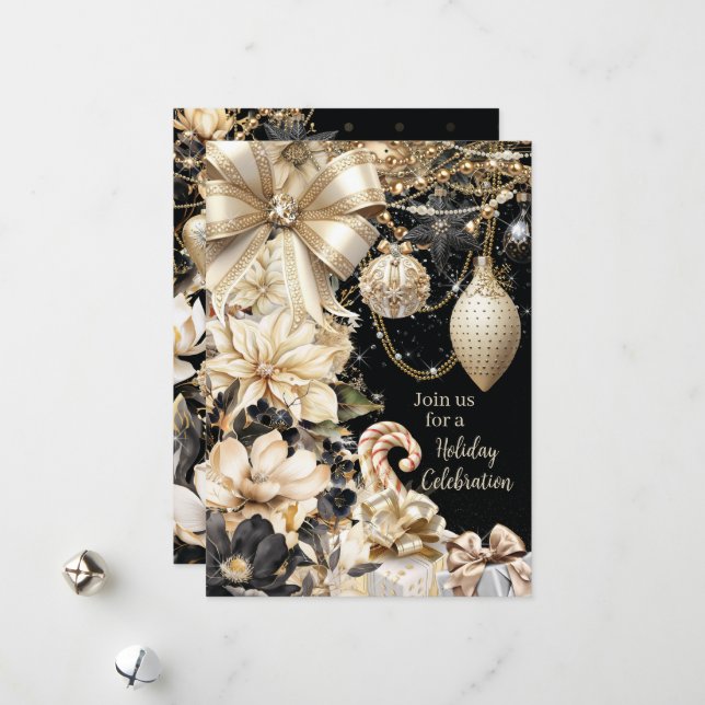 Einladung zu Glaminour Holiday Party (Vorderseite/Rückseite Beispiel)