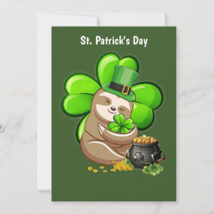Einladung zu Happy St. Patrick's Day Sloth