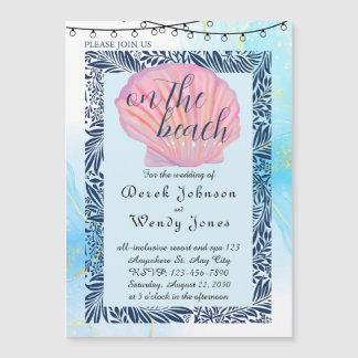 Einladung zu Hochzeiten am Strand