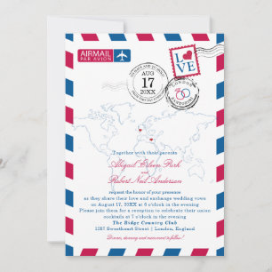 Einladung zu Hochzeiten in London und Santorini