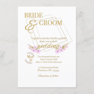 Einladung zu individuell gestaltbaren Hochzeiten