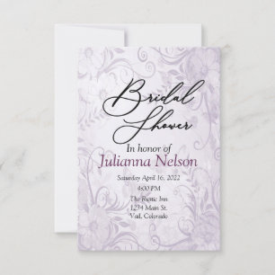 Einladung zu lila Blumenarten