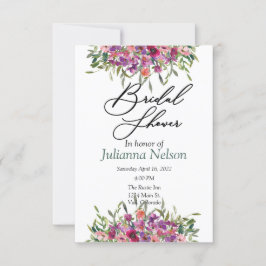 Einladung zu lila Wildblumen