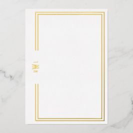 Einladung zu Luxe Initial Personal Stationery Foil