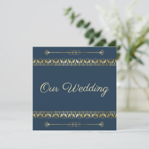 Einladung zu Luxury Gold Hochzeit