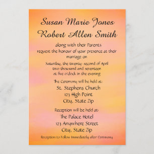 Einladung zu mehrfarbigen Hochzeiten