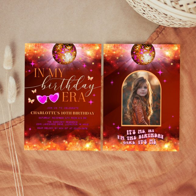 Einladung zu meiner Geburtstagszeit - Teen Birthda (In My Birthday Era Invitation - Teen Birthday Girl)