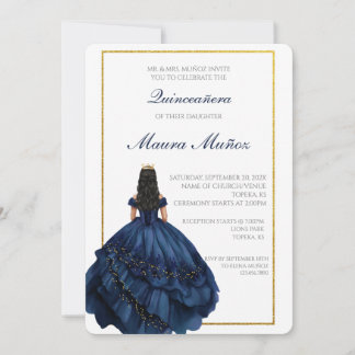 Einladung zu Navy Quinceañera