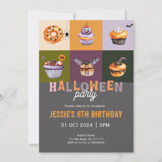 Einladung zu niedlichem Halloween-Trick oder Treat