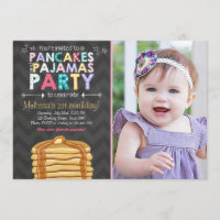 Einladung zu Pancake und Pajamas Geburtstag