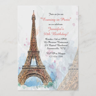Einladung zu Paris Watercolor