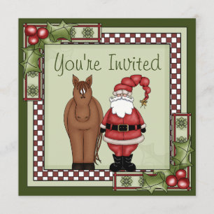 Einladung zu Pferd und Weihnachtsfeier