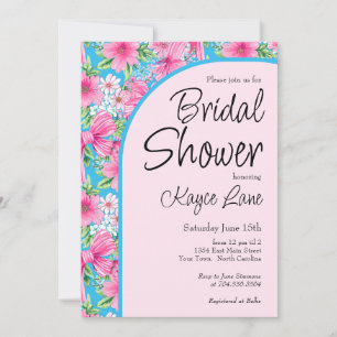 Einladung zu Preppy Blue and Pink Bridal Dusche