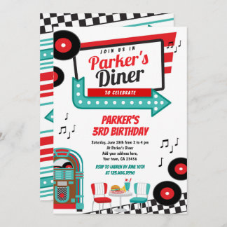 Einladung zu Retro Diner