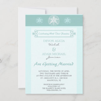 Einladung zu Sand Dollar Beach Hochzeit