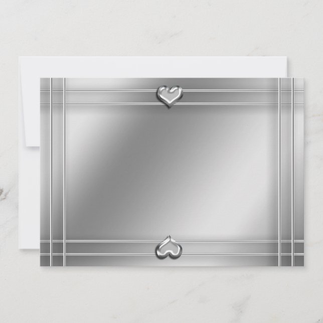 Einladung zu Silberherzen (Vorderseite)