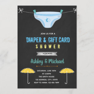 Einladung zu Tauchern und Geschenkkarte