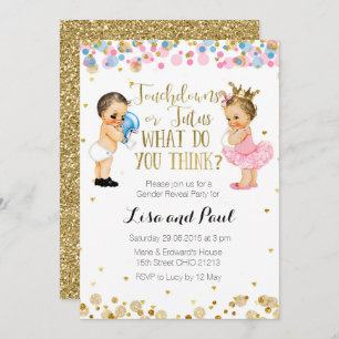 Einladung zu Touchdowns oder Tutus-Gender-Aufkläru