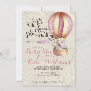 Einladung zu Travel Themed Baby Dusche