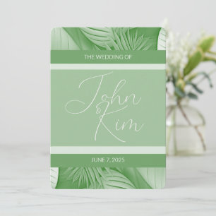 Einladung zu tropischen Hochzeiten
