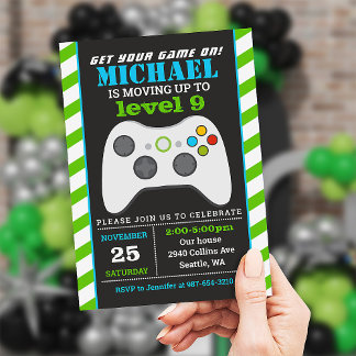 Einladung zu Videospielen, Party zum Geburtstag