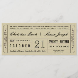 Einladung zu Vintagen Hochzeiten