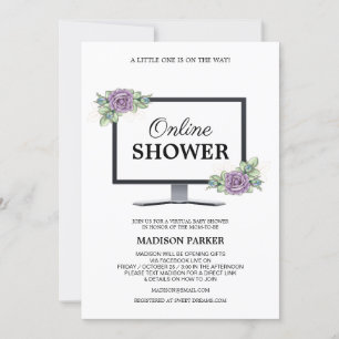 Einladung zu Virtual Baby-Dusche